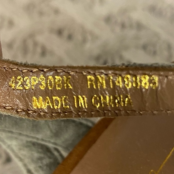 LOLA CRUZ Grey & Tan Suede Ankle Strap Heels - Picture 12 of 16